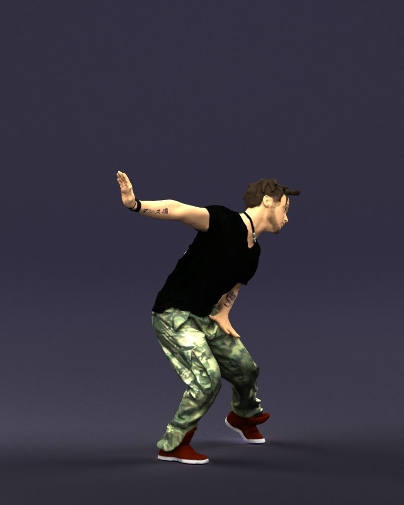 Mad dancer man 0430 3D Print ready 3D print model_6