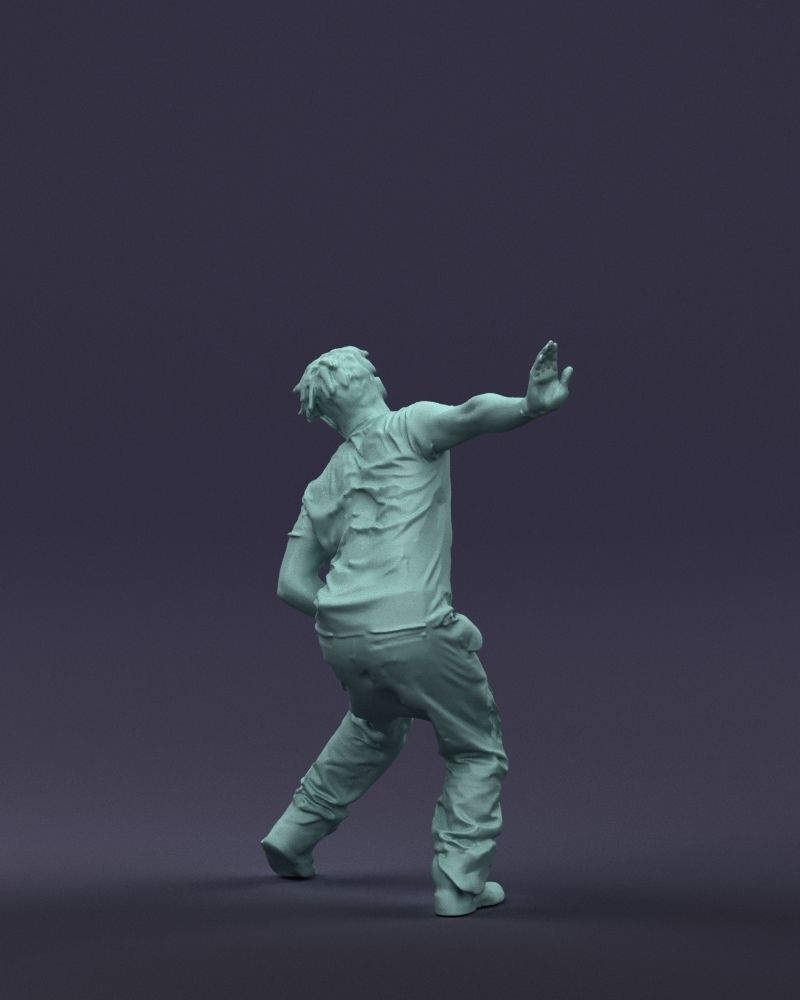 Mad dancer man 0430 3D Print ready 3D print model_16
