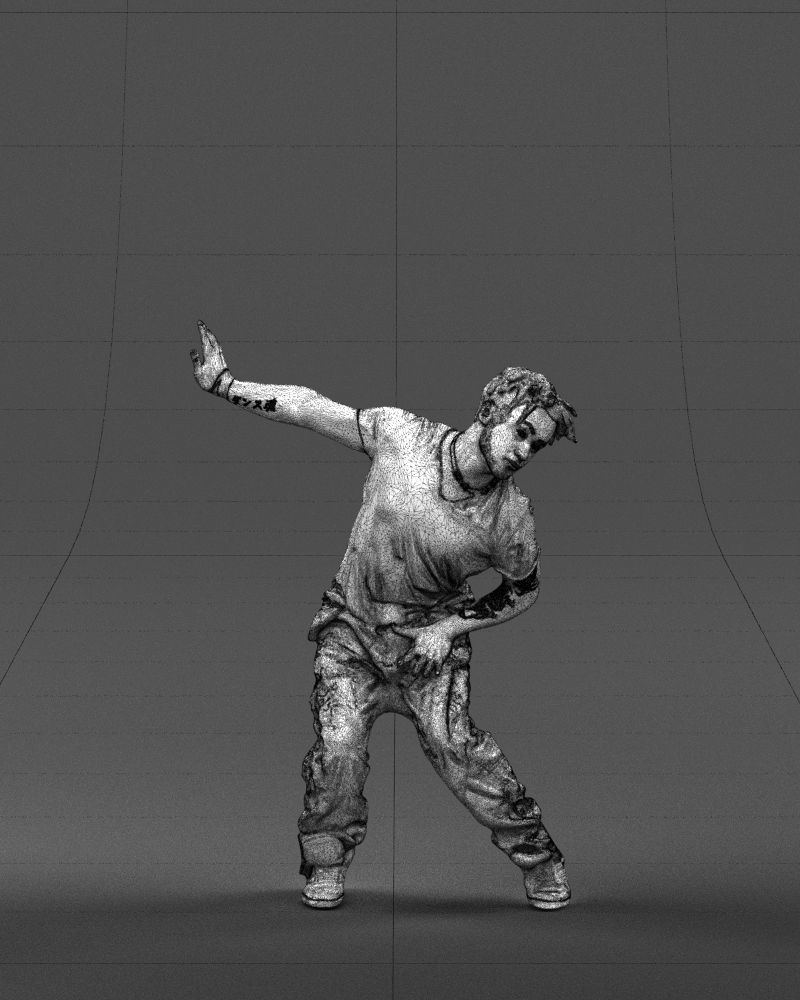 Mad dancer man 0430 3D Print ready 3D print model_38
