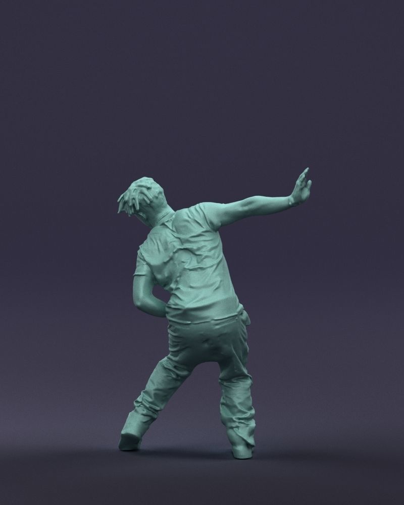 Mad dancer man 0430 3D Print ready 3D print model_19