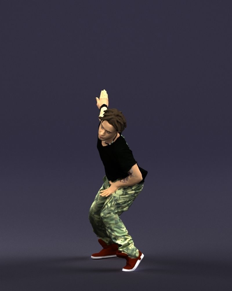 Mad dancer man 0430 3D Print ready 3D print model_30