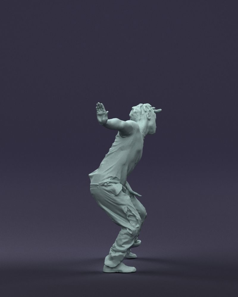 Mad dancer man 0430 3D Print ready 3D print model_10