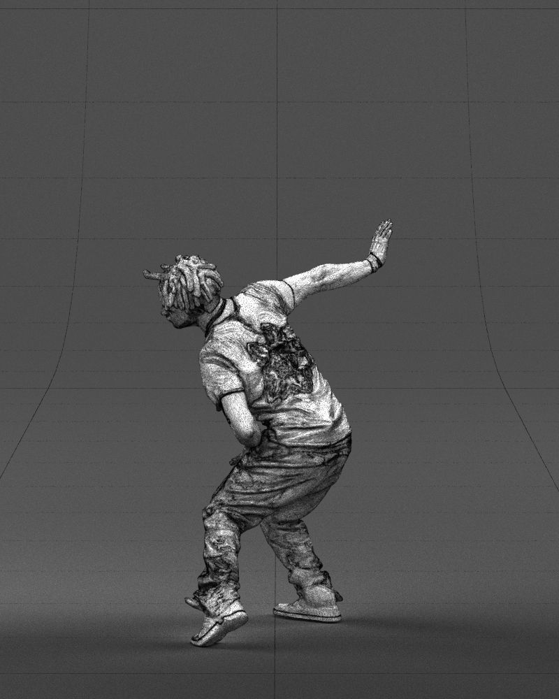 Mad dancer man 0430 3D Print ready 3D print model_26