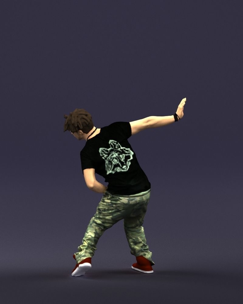 Mad dancer man 0430 3D Print ready 3D print model_21