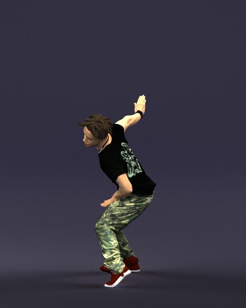 Mad dancer man 0430 3D Print ready 3D print model_27