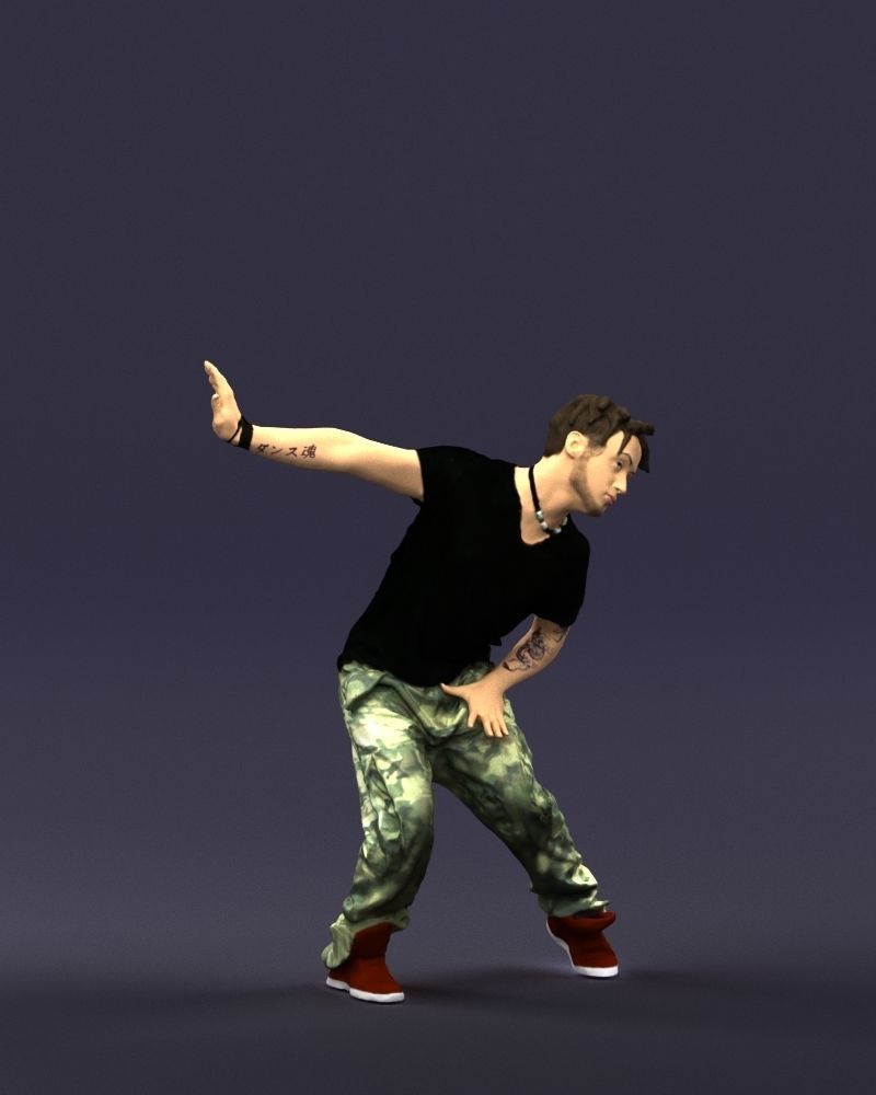 Mad dancer man 0430 3D Print ready 3D print model_3