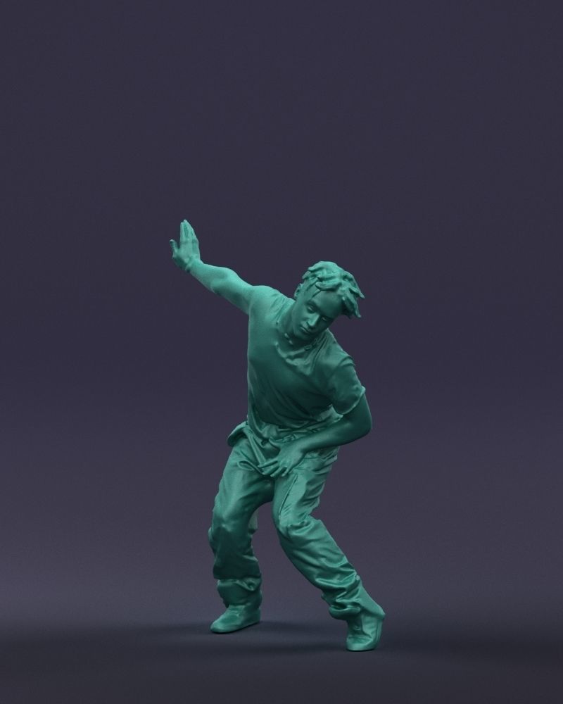 Mad dancer man 0430 3D Print ready 3D print model_34