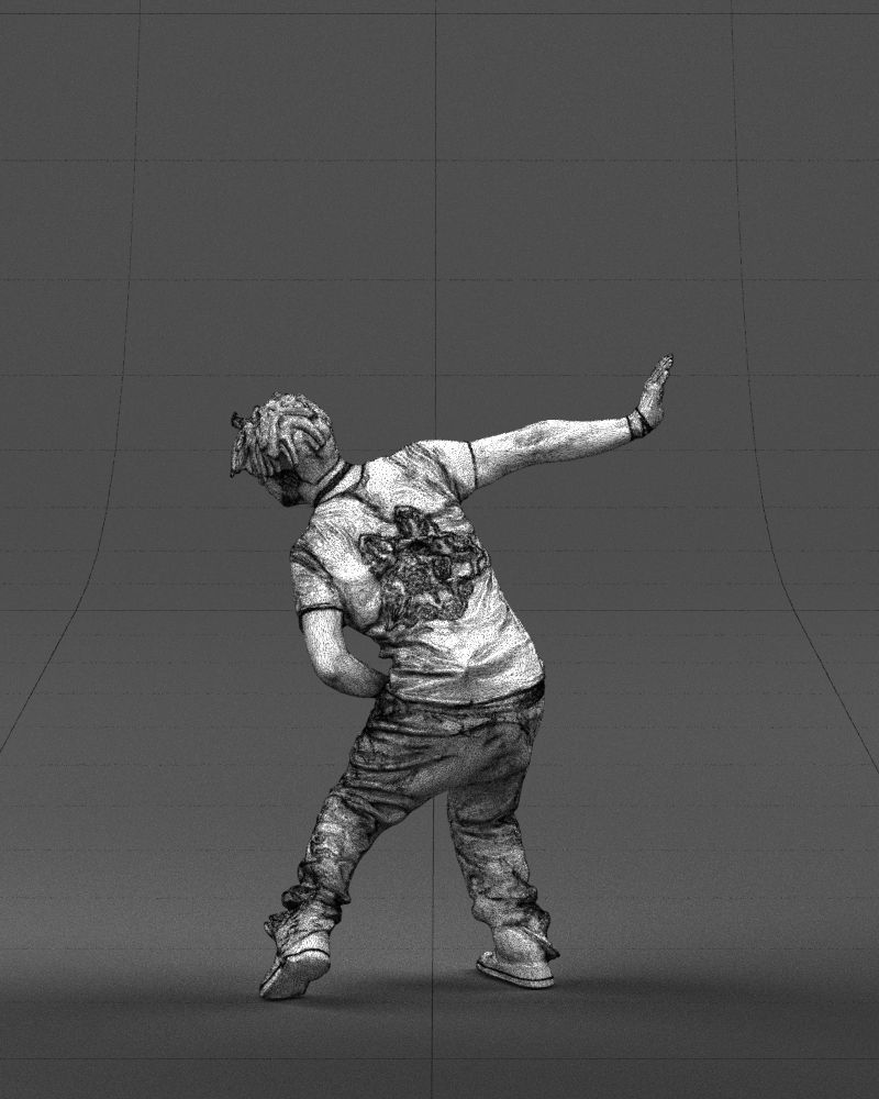 Mad dancer man 0430 3D Print ready 3D print model_23