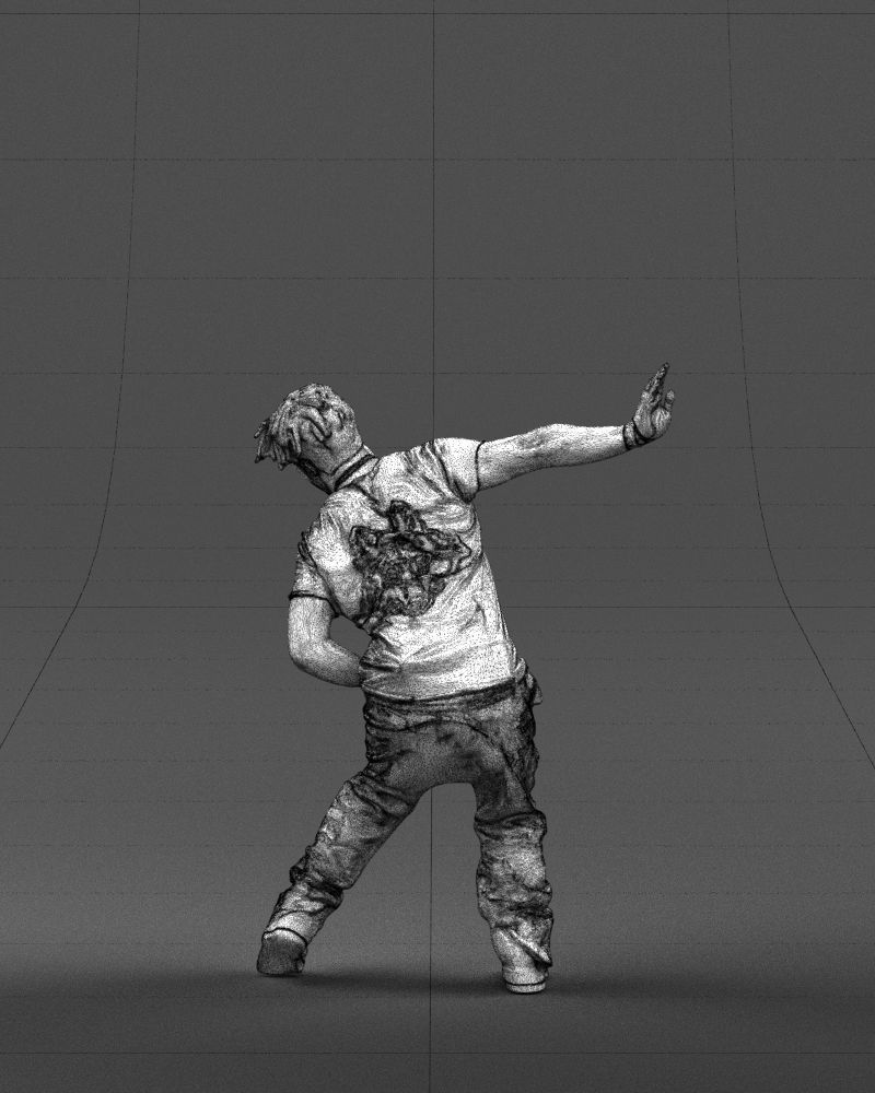 Mad dancer man 0430 3D Print ready 3D print model_20