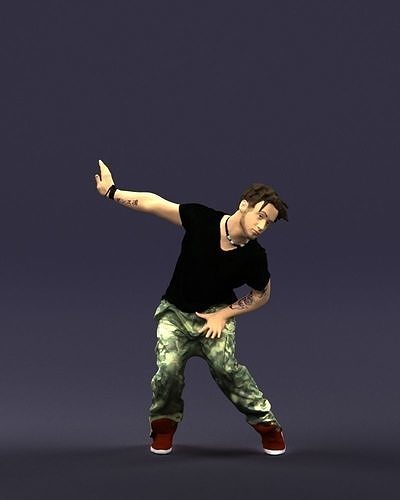 Mad dancer man 0430 3D Print ready 3D print model