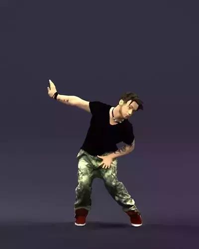 Mad dancer man 0430 3D Print ready 3D print model