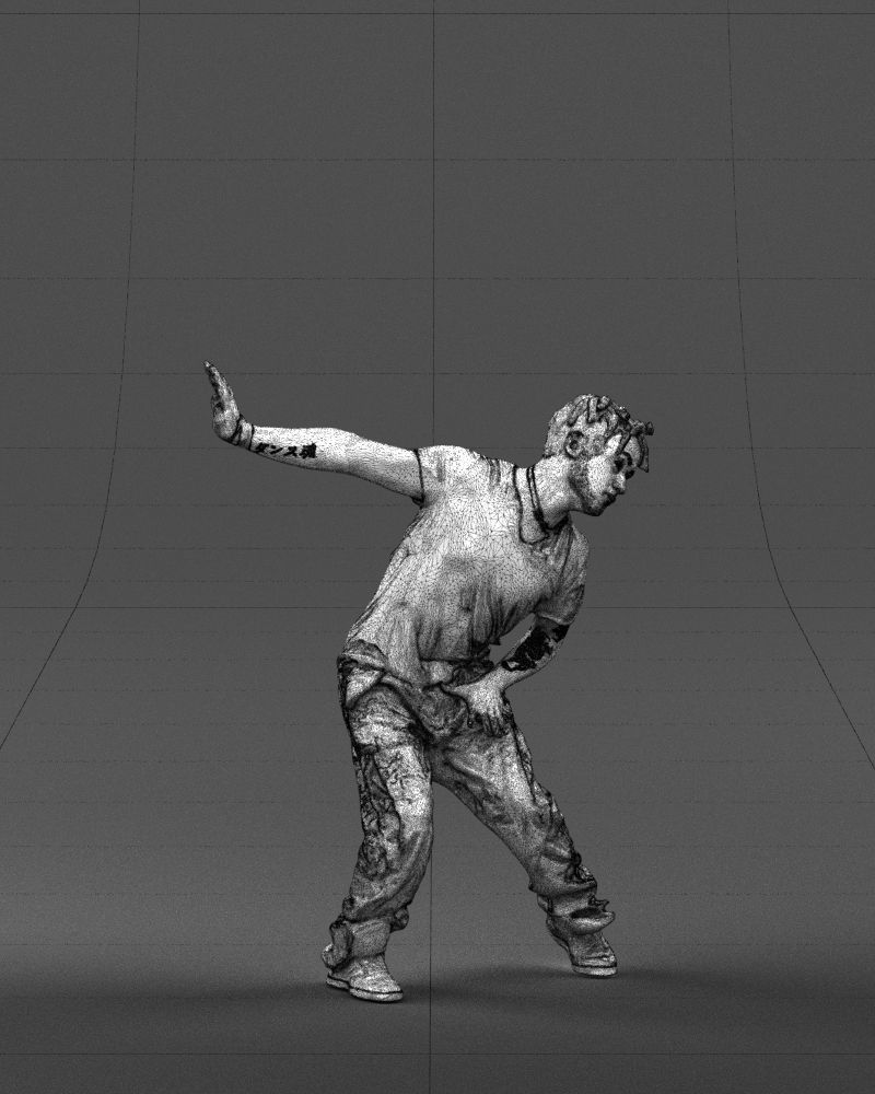 Mad dancer man 0430 3D Print ready 3D print model_5