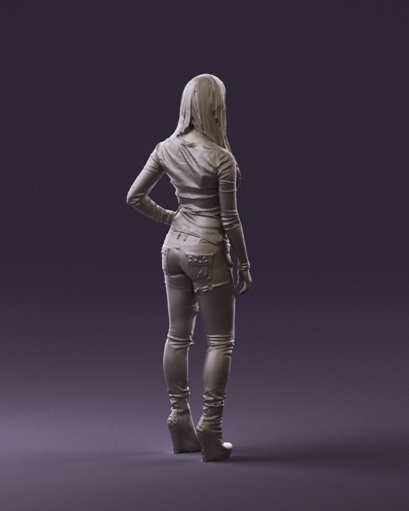 Woman weird blouse hand hip 0803 3D Print Ready 3D print model_10
