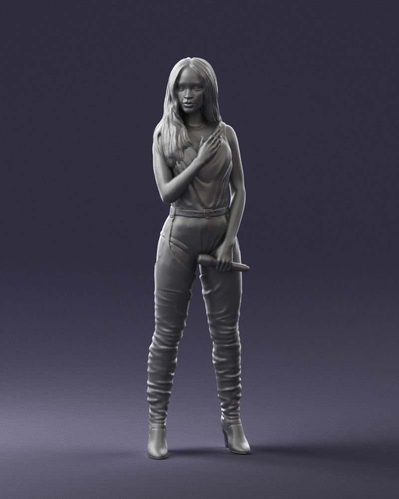 Latin singer with a tattoo 0233 3D Print Ready 3D print model_1