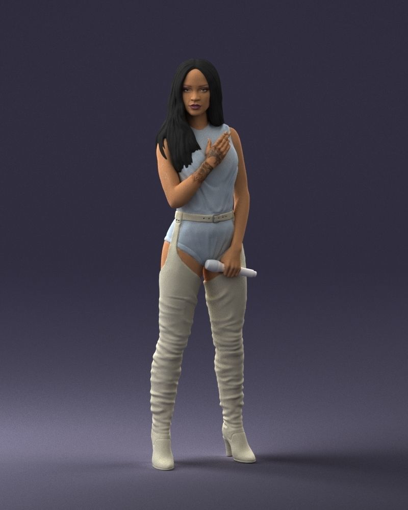 Latin singer with a tattoo 0233 3D Print Ready 3D print model_5