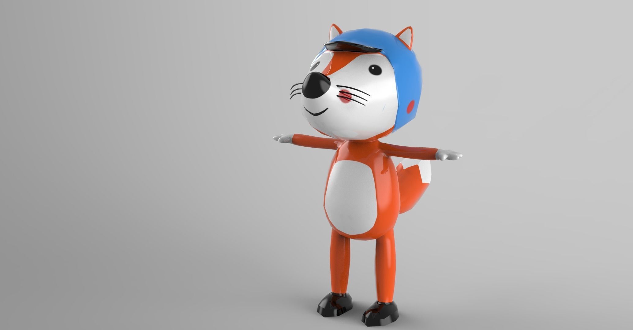 Fox 3d model for game  Free low-poly 3D model_18