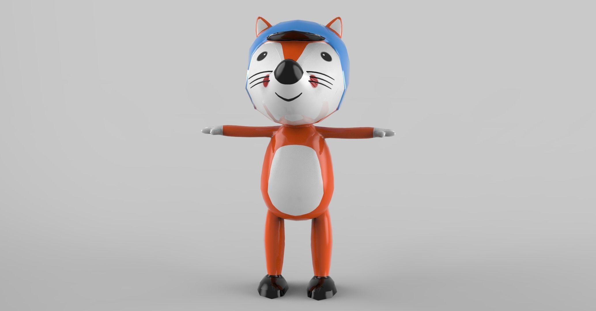 Fox 3d model for game  Free low-poly 3D model_19
