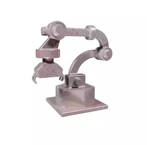 Metallic Robot Arm Low-poly 3D model