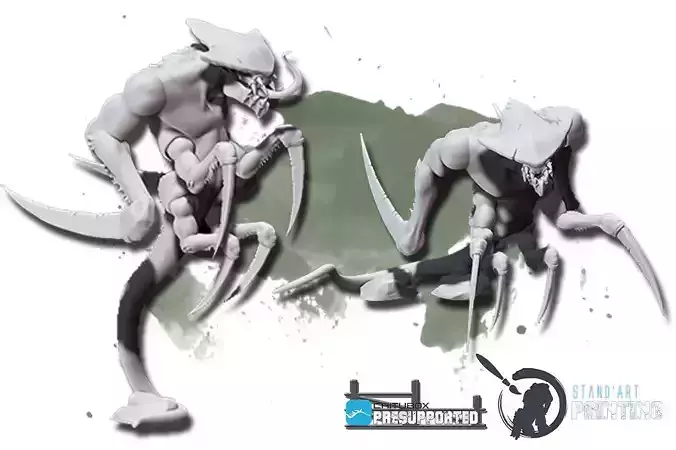 Wraiths creature with knife 3D model