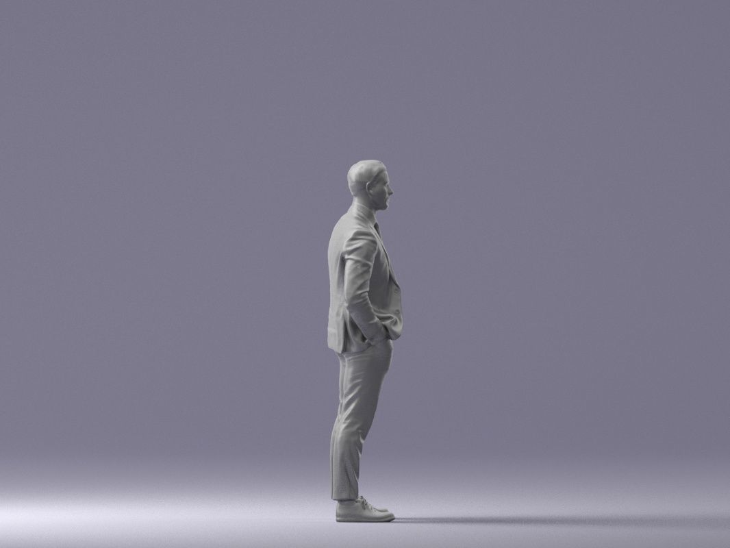 man in red gray quads suit 1066 3D Print Ready 3D print model_4