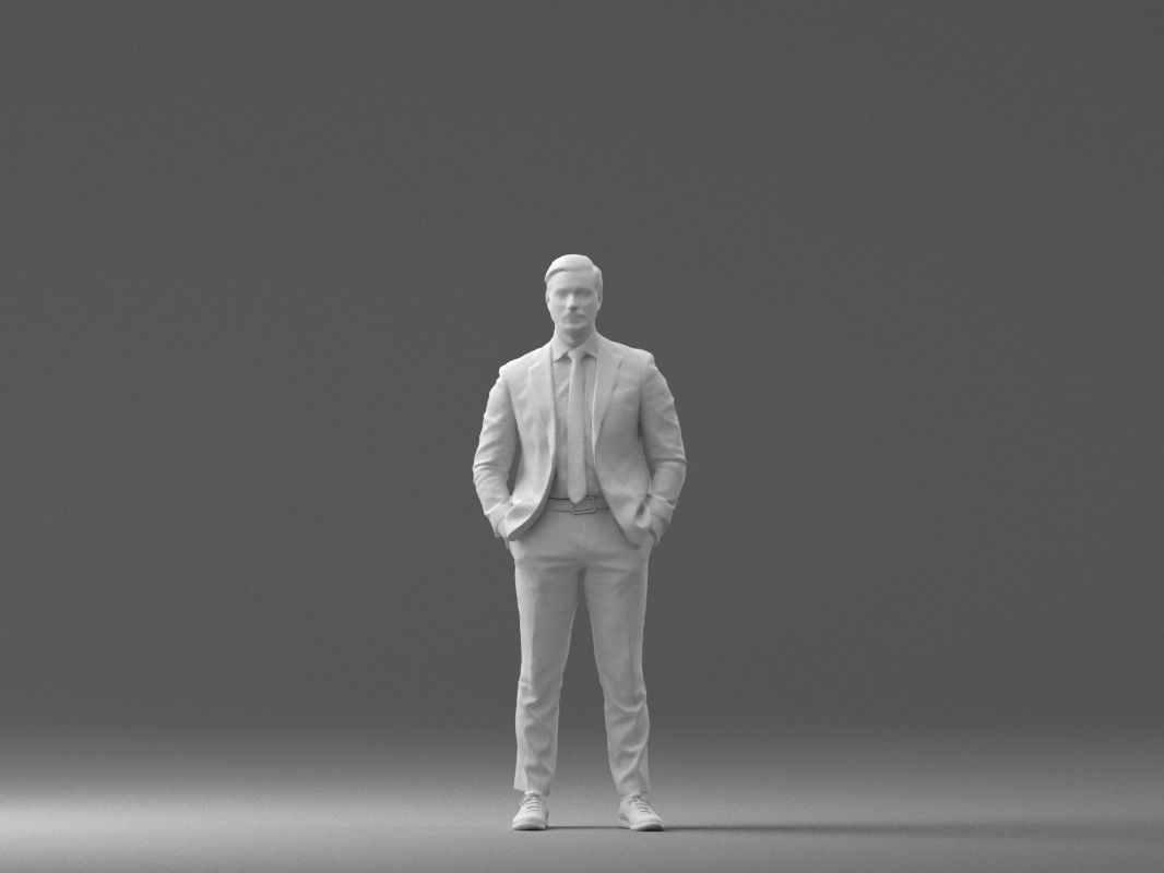 man in red gray quads suit 1066 3D Print Ready 3D print model_35