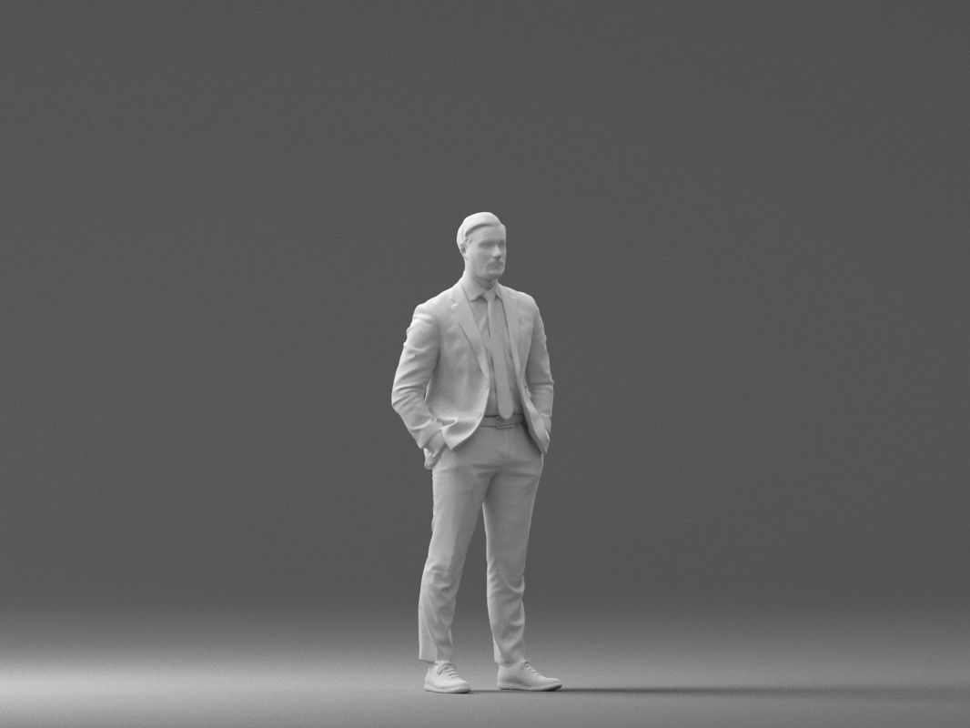man in red gray quads suit 1066 3D Print Ready 3D print model_26