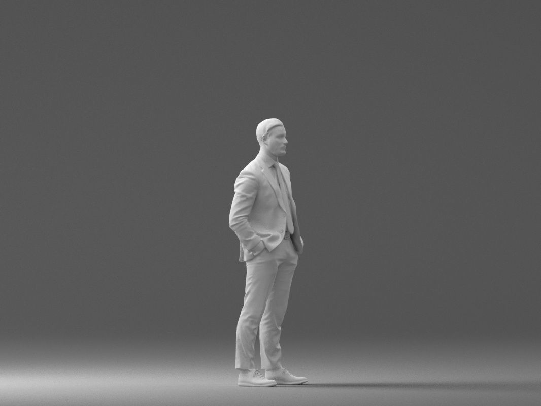 man in red gray quads suit 1066 3D Print Ready 3D print model_27
