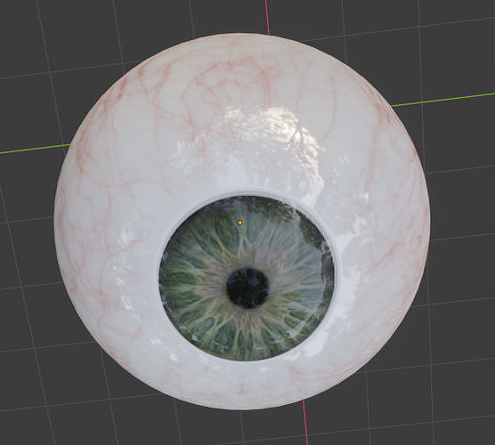 Realistic EYE ball original blender file 3D model