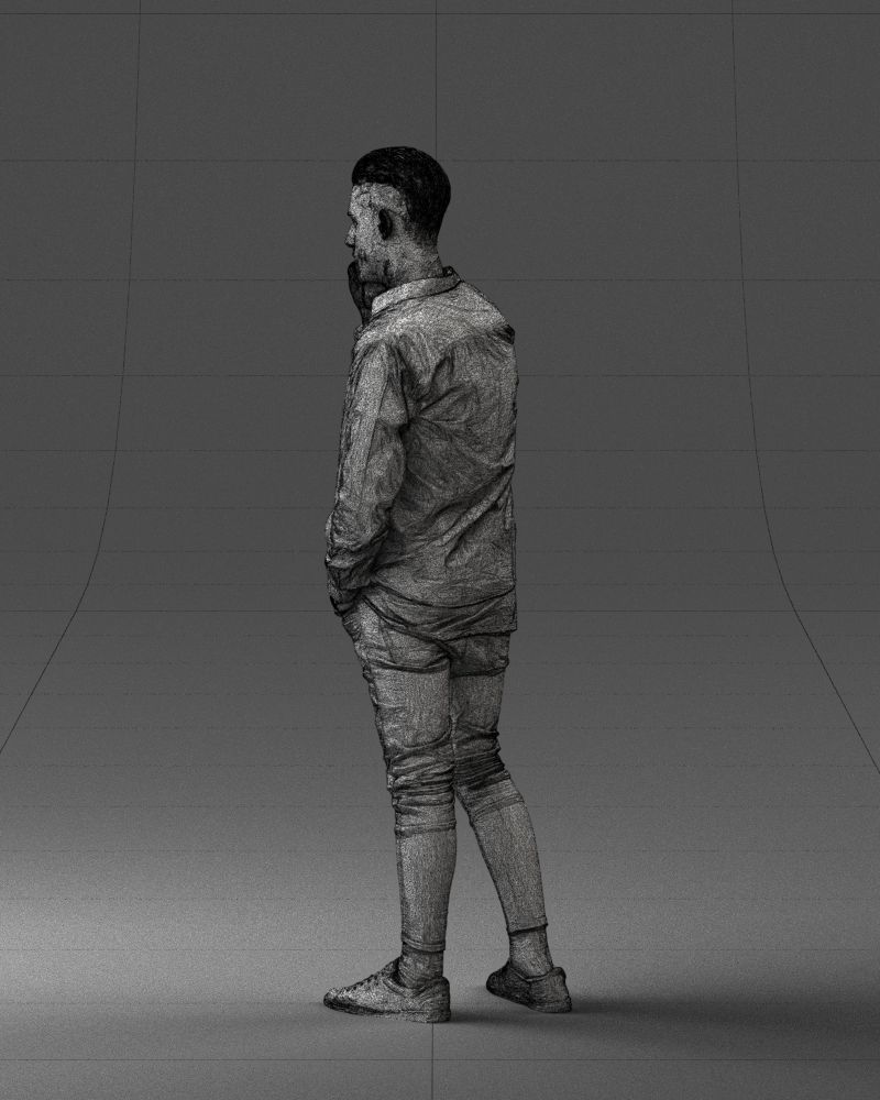 000116 Trendy Young Man with Mobile 0118 3D model_29