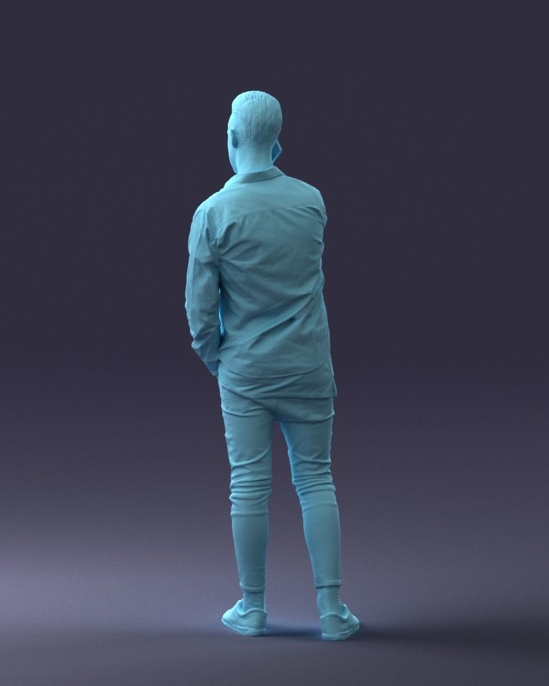 000116 Trendy Young Man with Mobile 0118 3D model_25