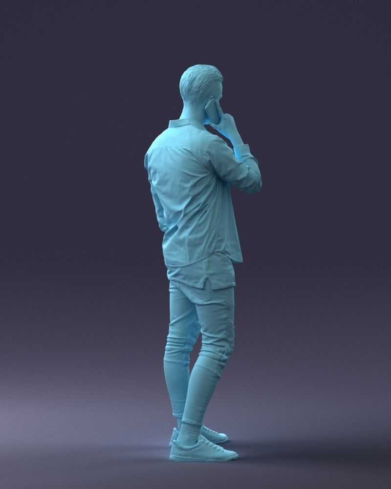 000116 Trendy Young Man with Mobile 0118 3D model_19