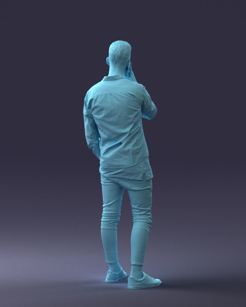 000116 Trendy Young Man with Mobile 0118 3D model_22