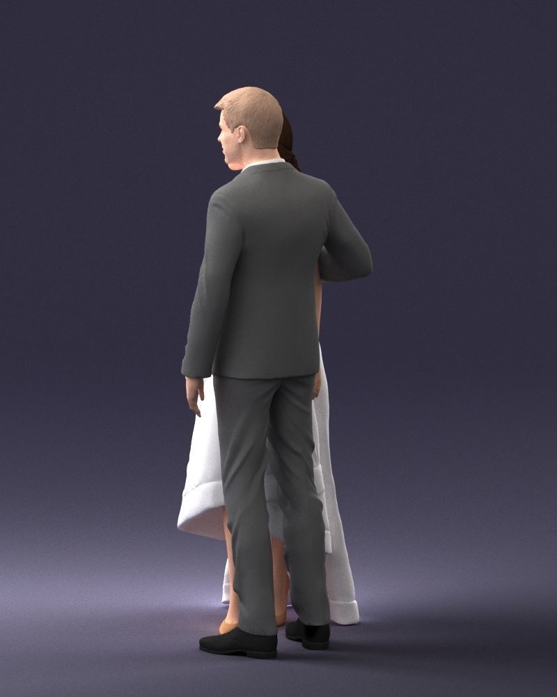 000253 Wedding Couple 0219 3D model_13