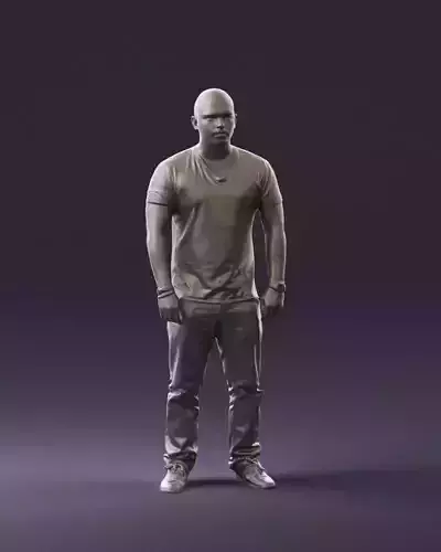 Serious big guy staying straight 0850 3D Print Ready