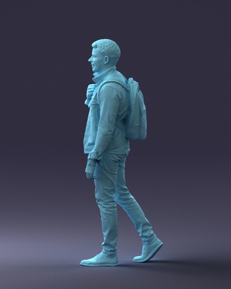 000149 Casual Man in Denim Outfit with Backpack 0711 3D model_31
