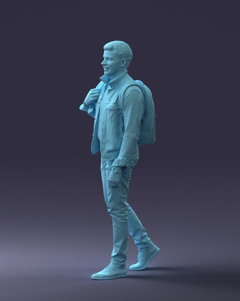 000149 Casual Man in Denim Outfit with Backpack 0711 3D model_34