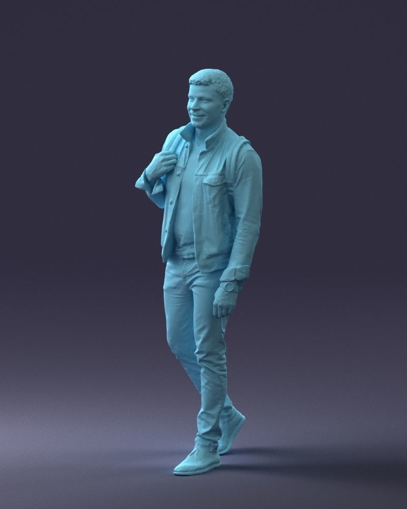 000149 Casual Man in Denim Outfit with Backpack 0711 3D model_37