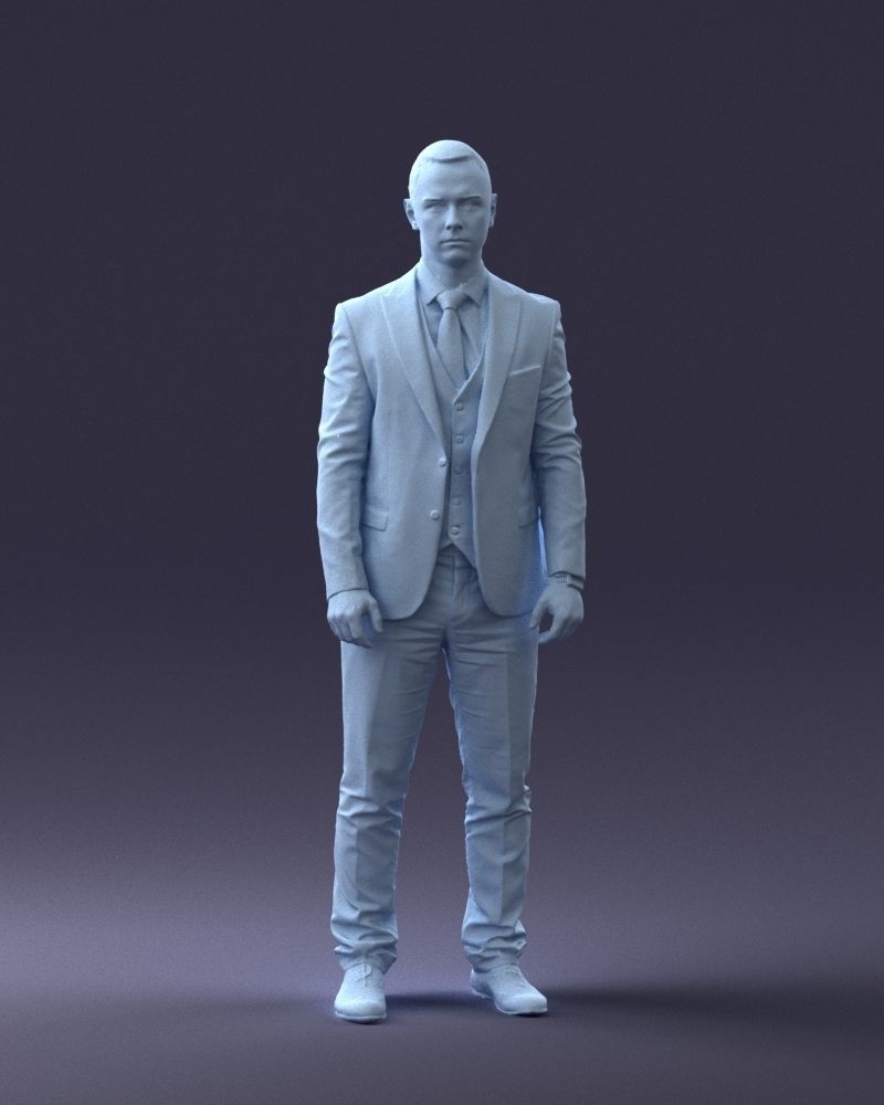 000287 Businessman in Suit Professional Male Character 0904 3dp 3D print model_2