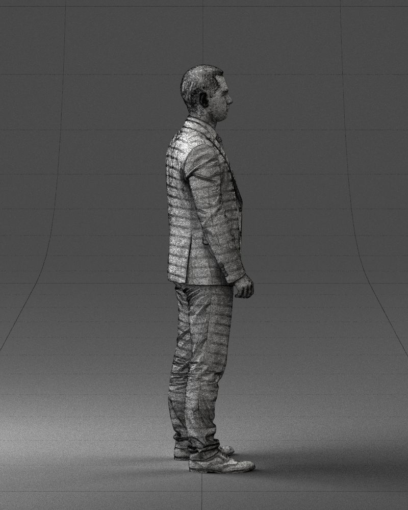 000287 Businessman in Suit Professional Male Character 0904 3dp 3D print model_15