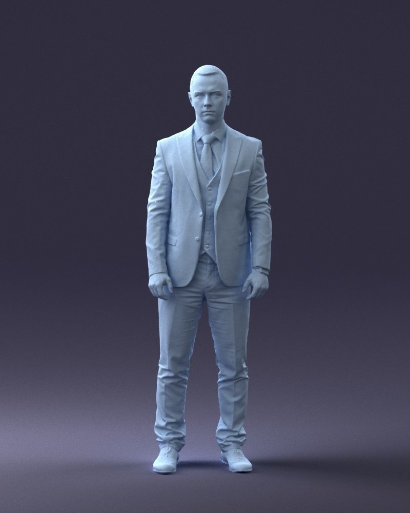 000287 Businessman in Suit Professional Male Character 0904 3dp 3D print model_35