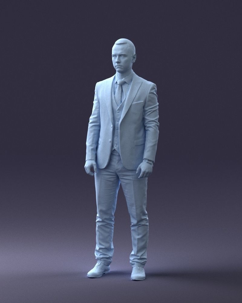 000287 Businessman in Suit Professional Male Character 0904 3dp 3D print model_32