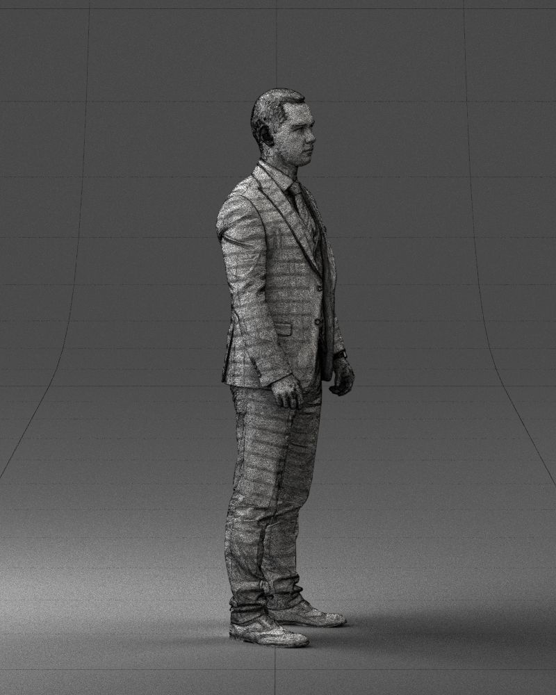 000287 Businessman in Suit Professional Male Character 0904 3dp 3D print model_12