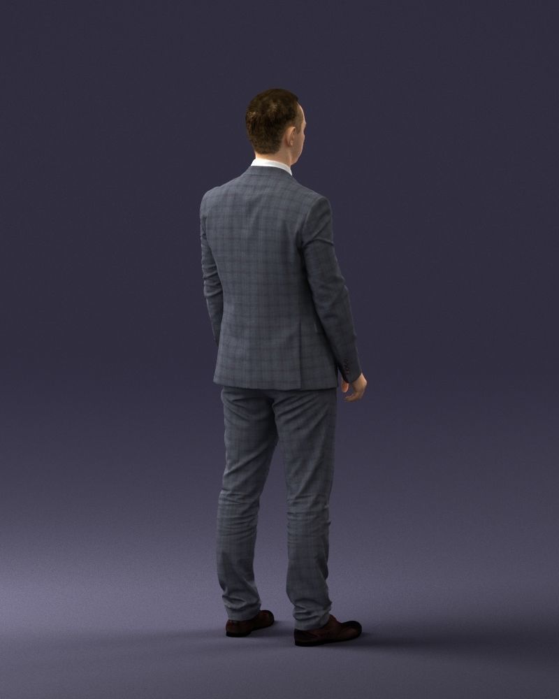 000287 Businessman in Suit Professional Male Character 0904 3dp 3D print model_16