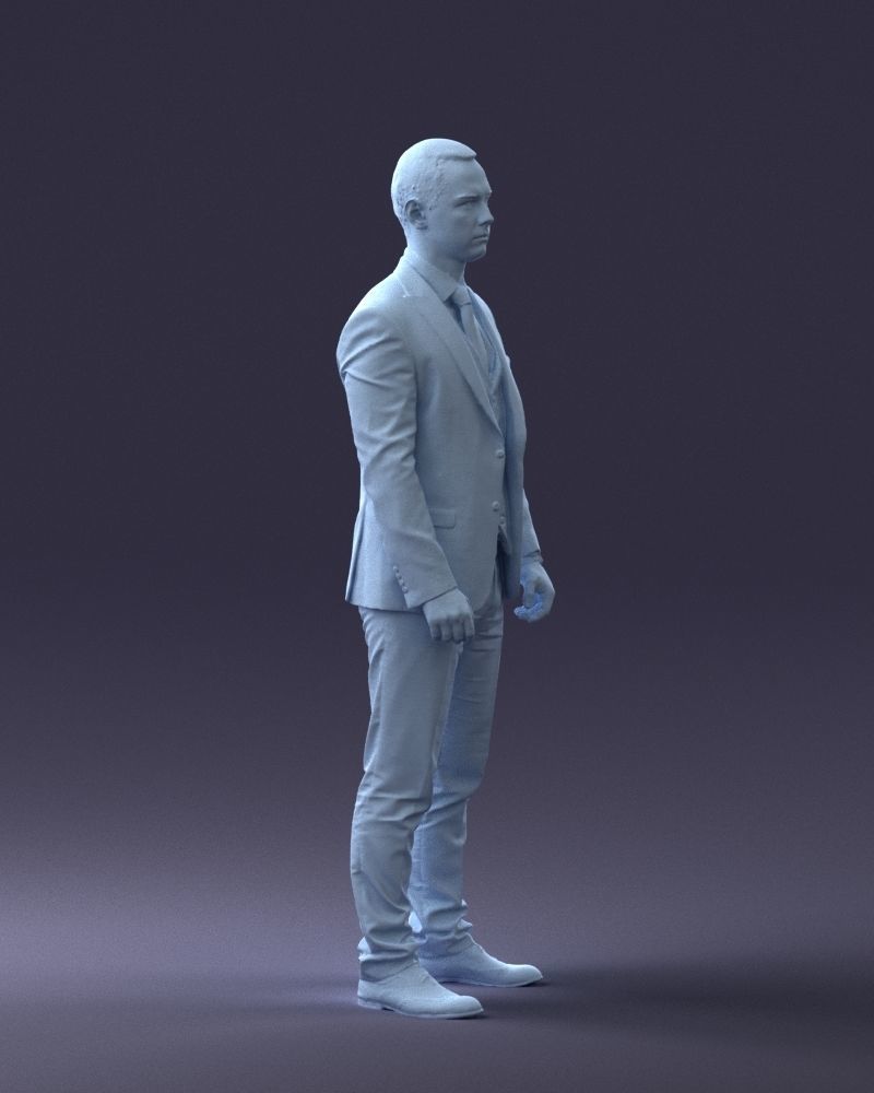 000287 Businessman in Suit Professional Male Character 0904 3dp 3D print model_11