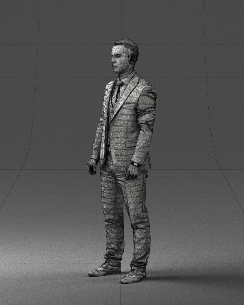000287 Businessman in Suit Professional Male Character 0904 3dp 3D print model_30