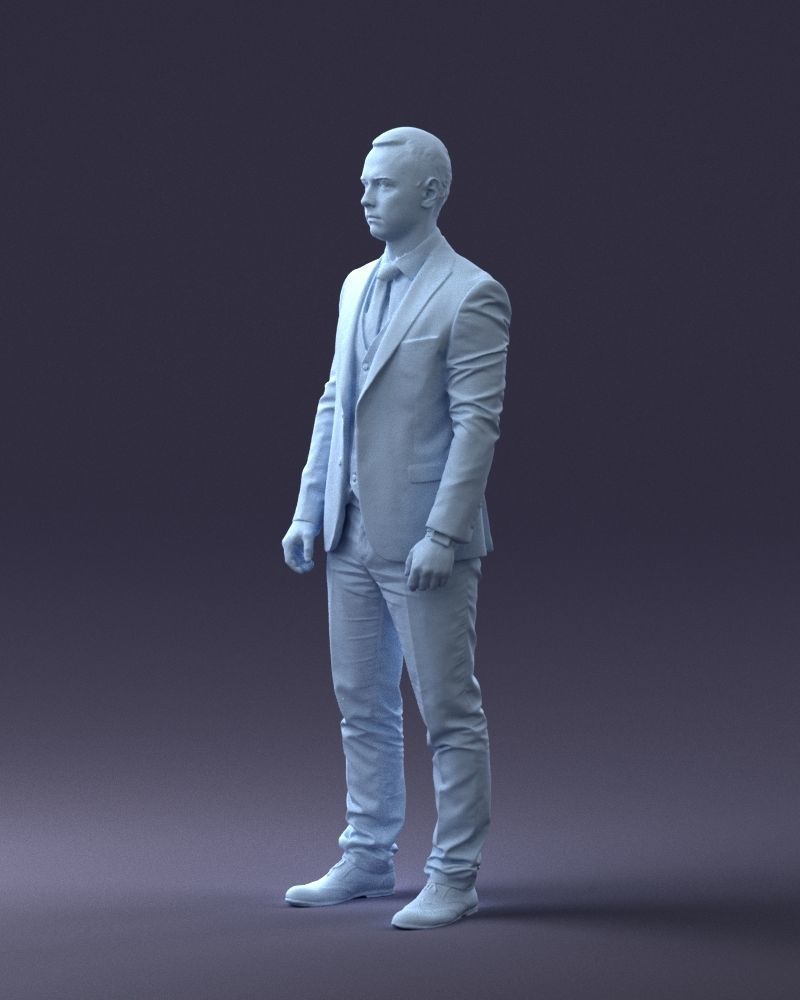 000287 Businessman in Suit Professional Male Character 0904 3dp 3D print model_29