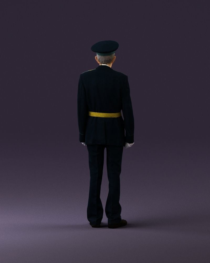 Old man in veteran suit 0915 3D model_6