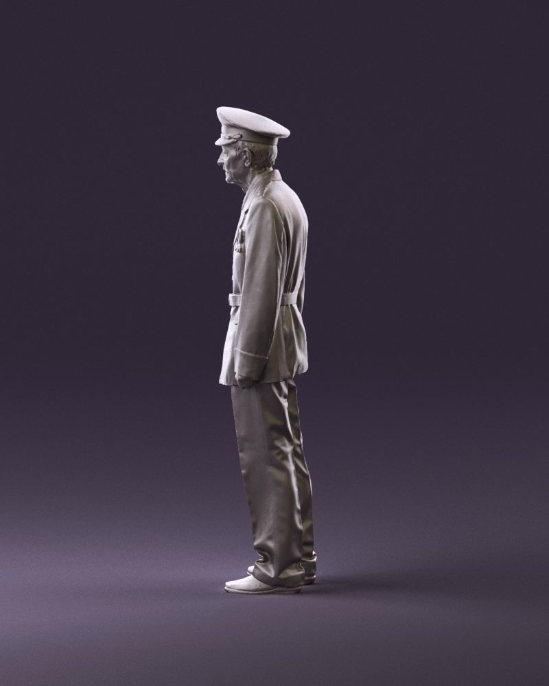 Old man in veteran suit 0915 3D model_20