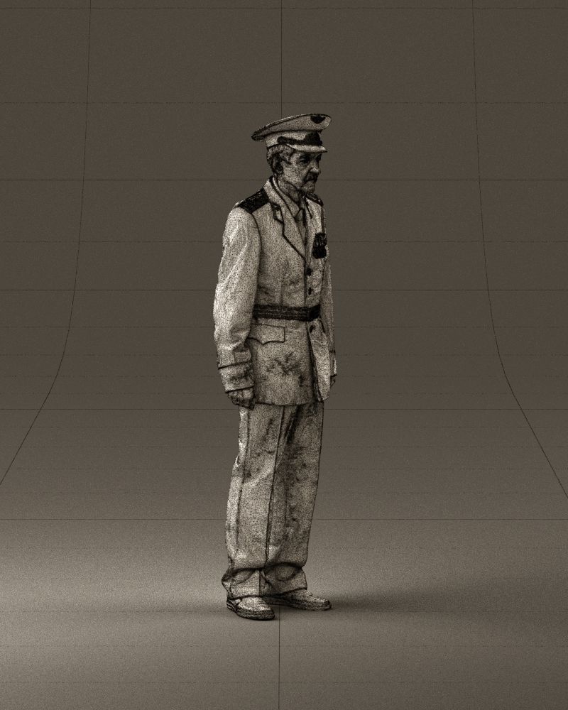 Old man in veteran suit 0915 3D model_27