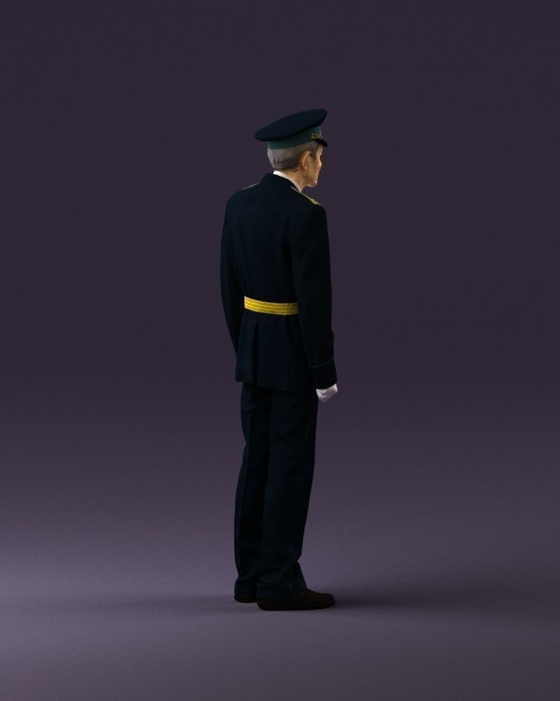 Old man in veteran suit 0915 3D model_5